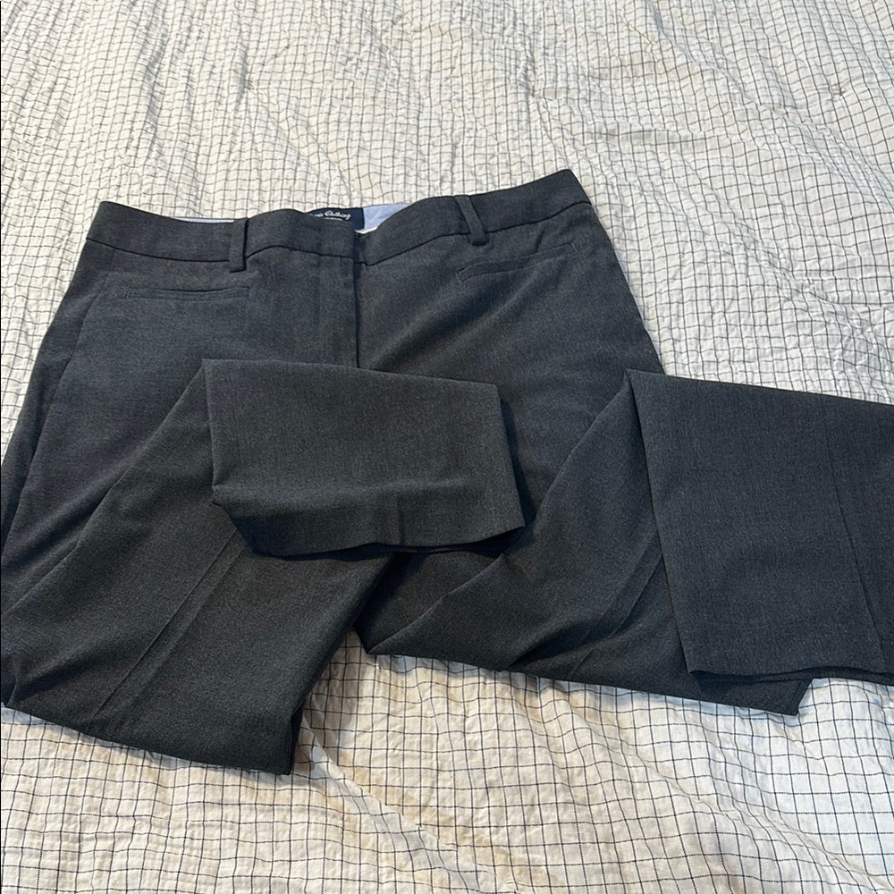Lands' End Women's Straight Leg Pants - Dark Gray